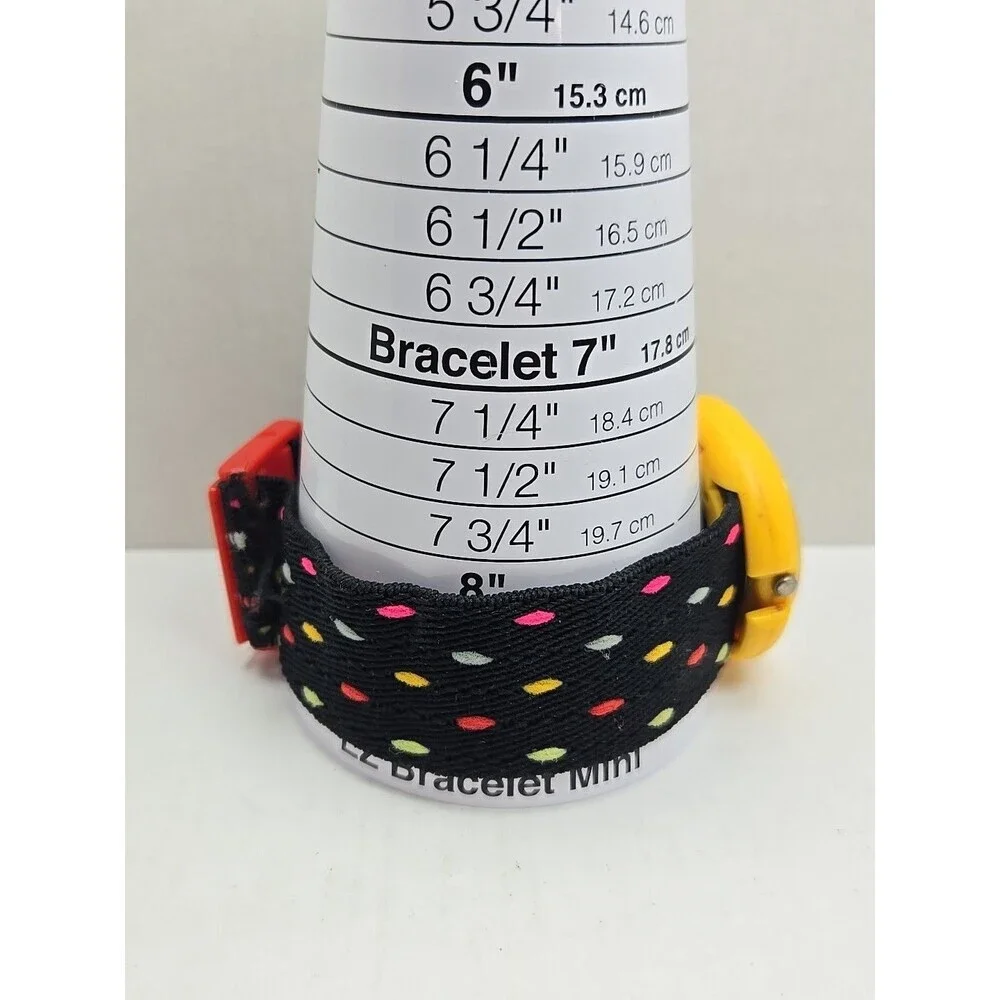 Vintage Retro Yess Yellow Watch New Battery Red Numbers Polka Dot Strap Funky